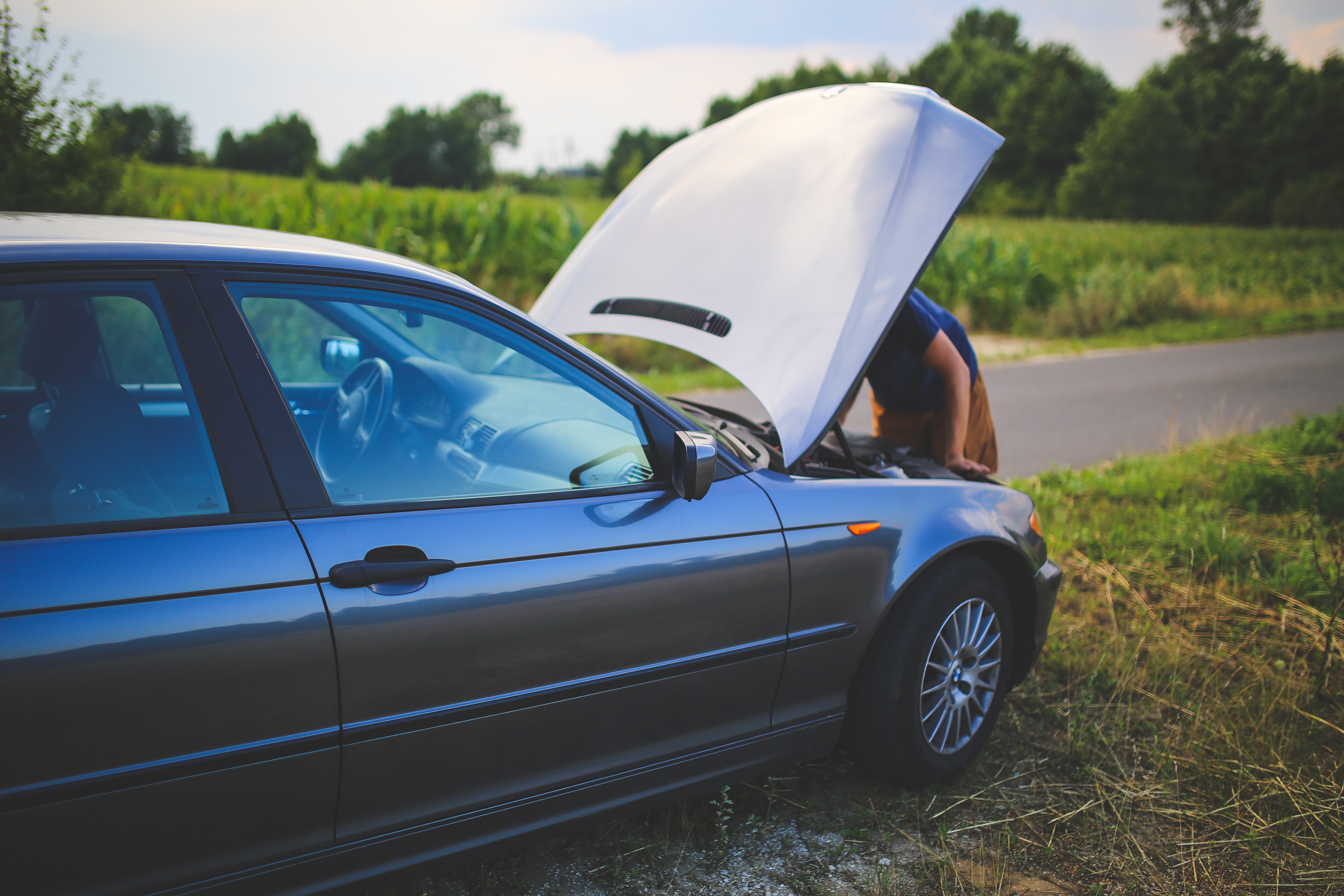 a damaged vehicle