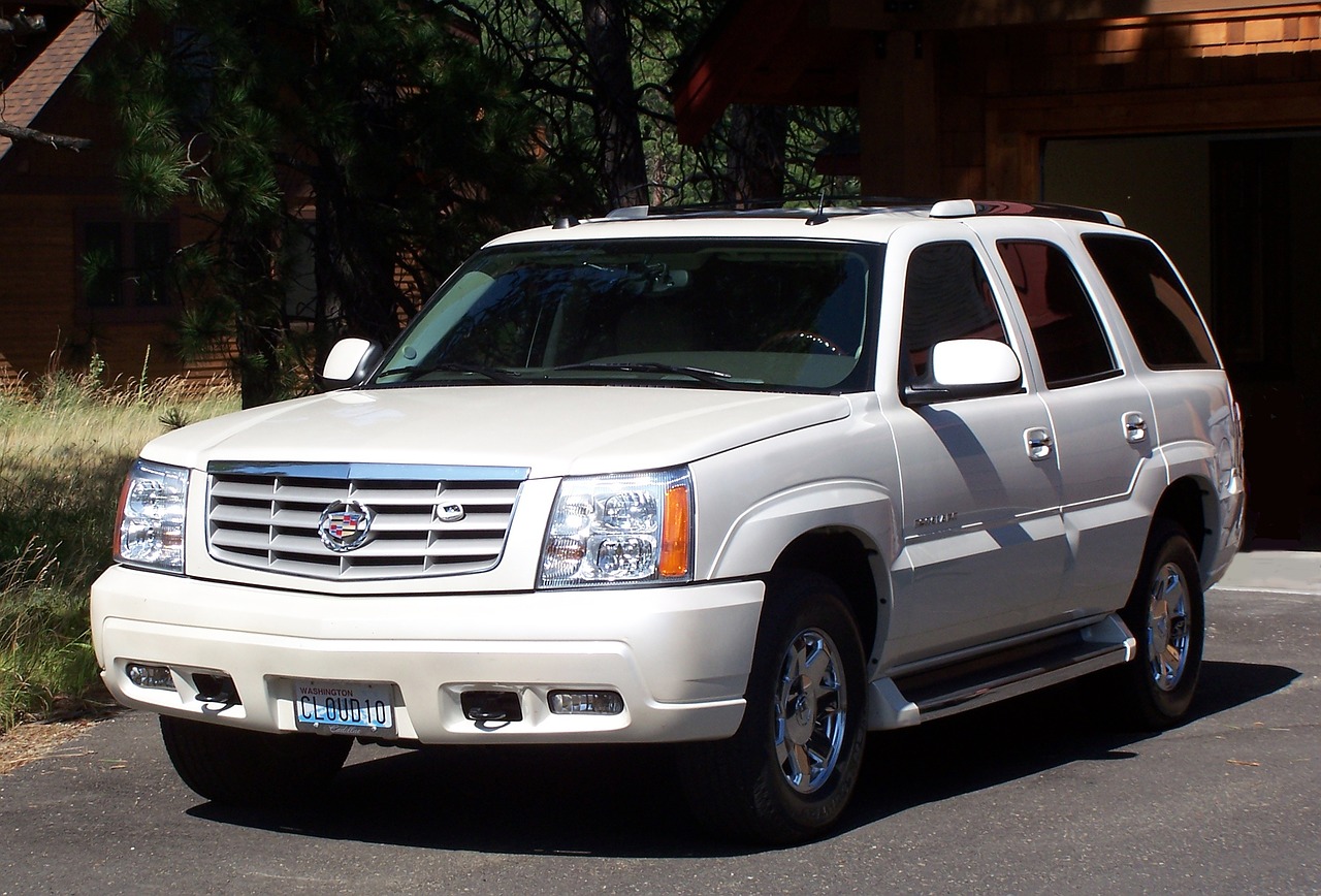 Cadillac on the road